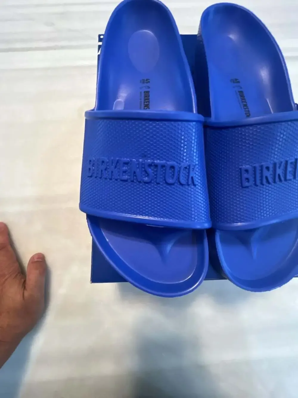 Birkenstock Barbados EVA Ultra Blue Sandals Size 45 Regular